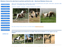 Tablet Screenshot of americanminiaturehorse.com